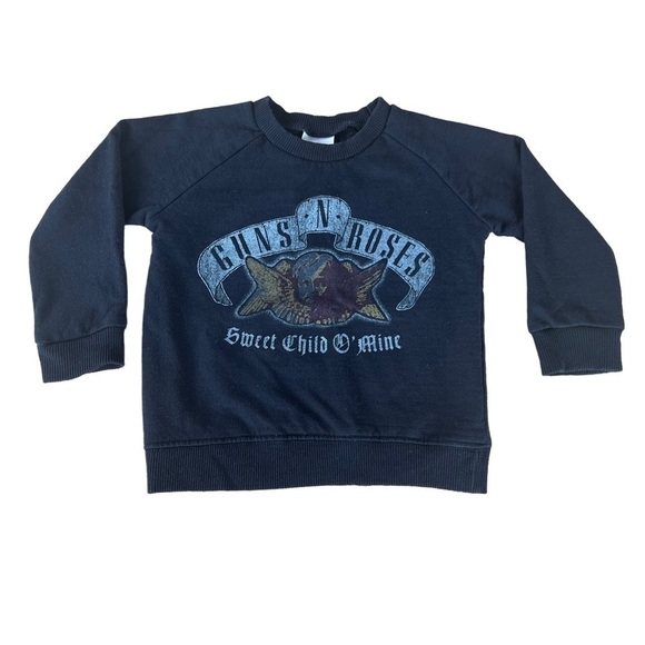 Guns N’ Roses Sweet Child O’ Mine Graphic Crewneck Sweatshirt 18 Months GUC - Picture 1 of 5
